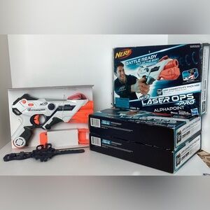 Nerf Laser Ops Pro Alphapoint Blaster. Set of 4. NWT